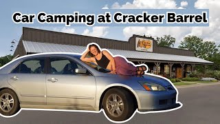 Stealth Camping at Cracker Barrel in Montana! #carcamping