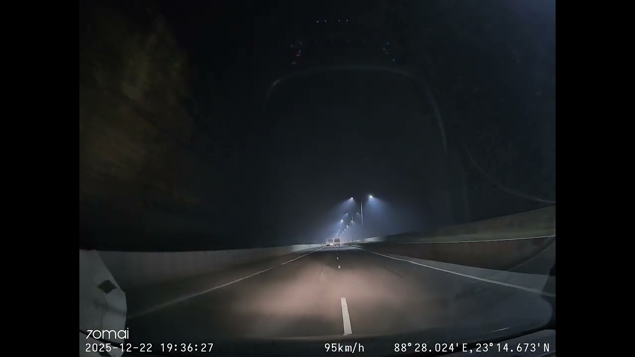 Evening Drive on NH12 - Back From Murshidabad continued 15 - dash cam