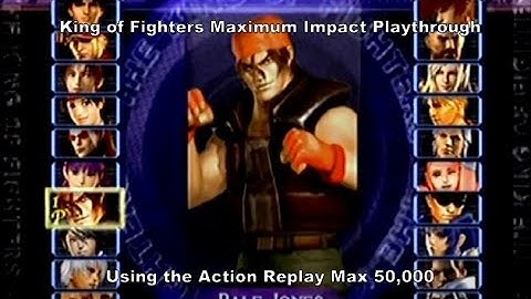 King of Fighters Maximum Impact Ralf Playthrough using the Ps2 Action Replay Max 50,000 :D #Sony