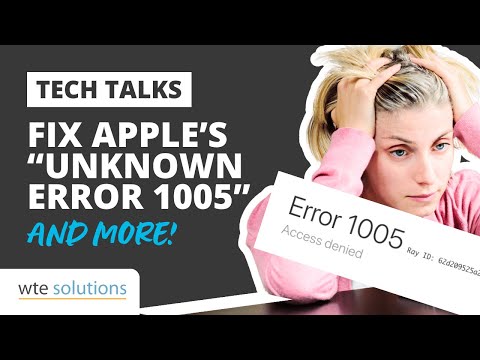 Overcoming Tech Glitches: Fix the "Unknown error (1,005)" on Apple Photo App and more
