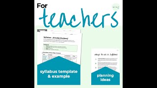 middle school science syllabus template