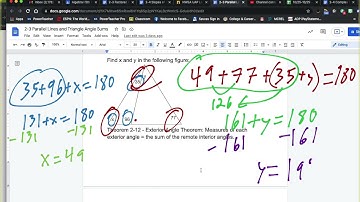 2-3 Parallel Lines and Triangle Angle Sums