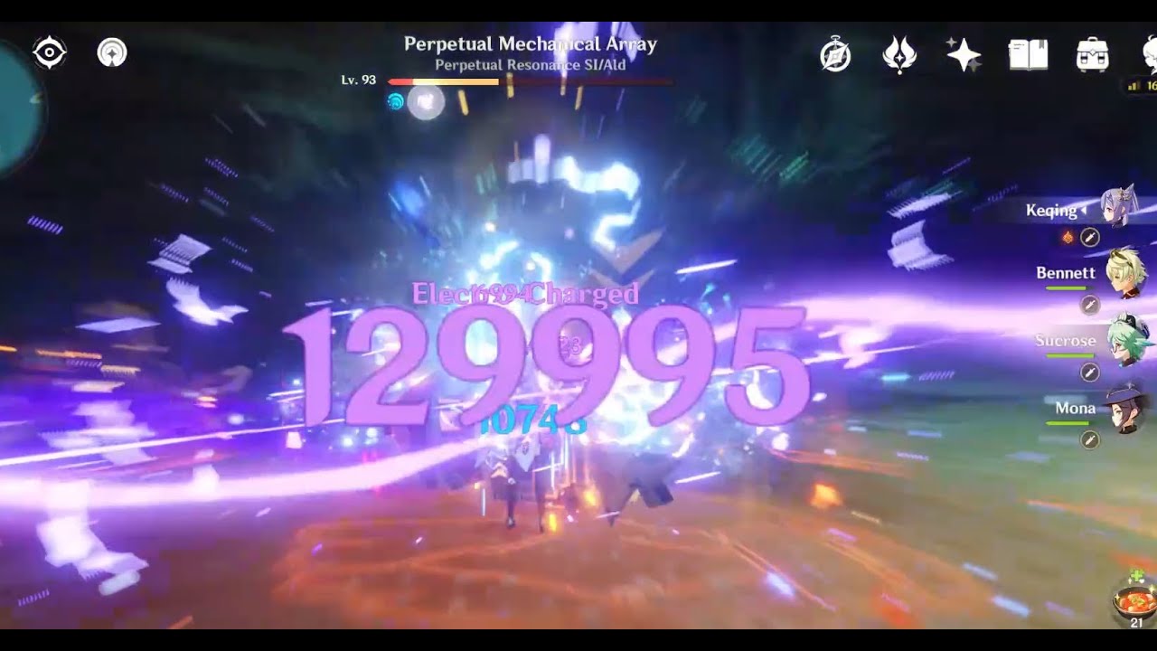 C4 Keqing + Mistplitter Showcase