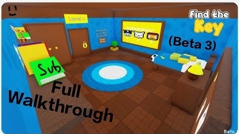 Find the key (beta 3) Full walkthrough