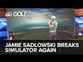 Jamie Sadlowski Breaks Golf Channel Simulator Again | Golf Channel