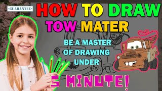 How To Draw Mater From Cars Easy Be A Master Of Drawing Under 5 Min