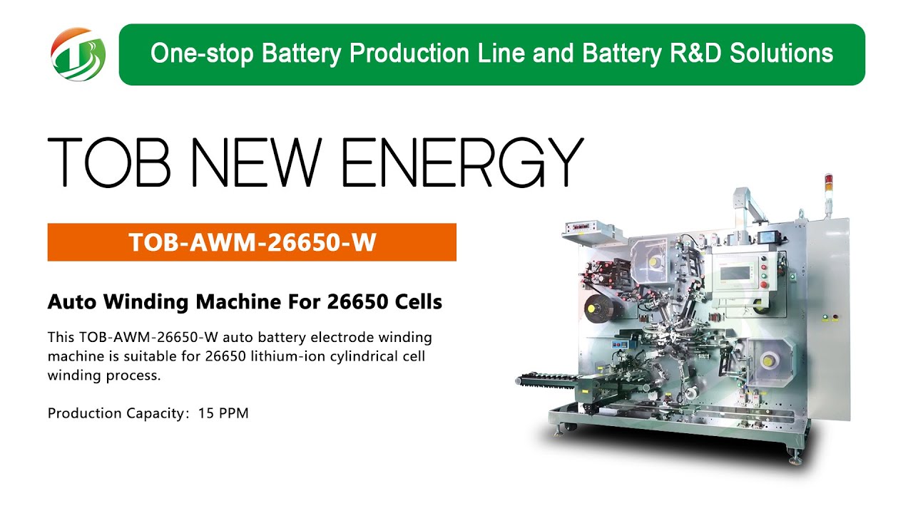 Auto Battery Electrode Winding Machine for 26650 Cells