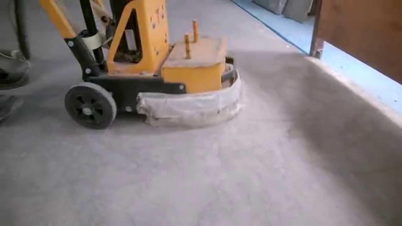 1. Шлифовка бетонного основания - YouTube