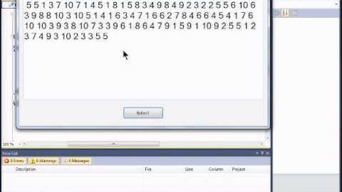 Visual Basic 2010 Express Tutorial 9 - Random Numbers