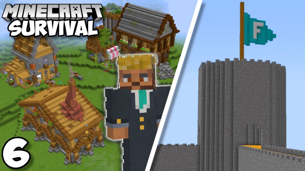 I Built A KINGDOM In Minecraft Survival (#6) - YouTube