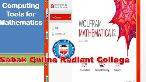 MTH-604 Computing Tools For Mathematics Lec-4 Algebraic Manipulations