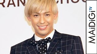 りゅうちぇる、結婚後初イベントはまるで別人のスーツ姿　新商品「マックフルーリー オレンジショコラ」発表会1