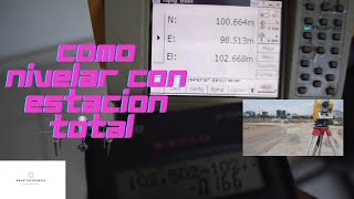 🌎clases de topografia COMO NIVELAR CON ESTACION TOTAL TRIMBLE TUTORIAL tik tok 🌎