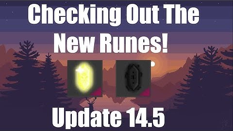 Testing The New Runes! Update 14.5 Overview RPG SIM