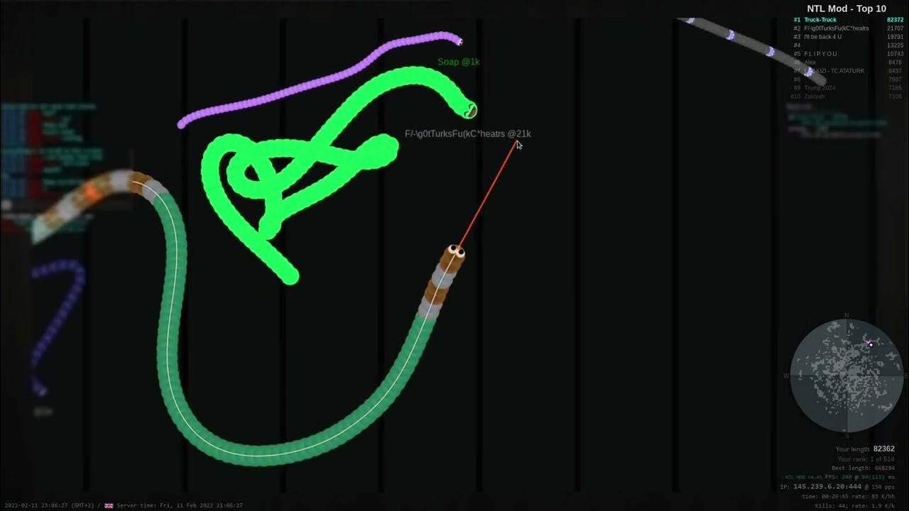 Slither.io Live Stream , THEJSK Gamer @YT LiVE