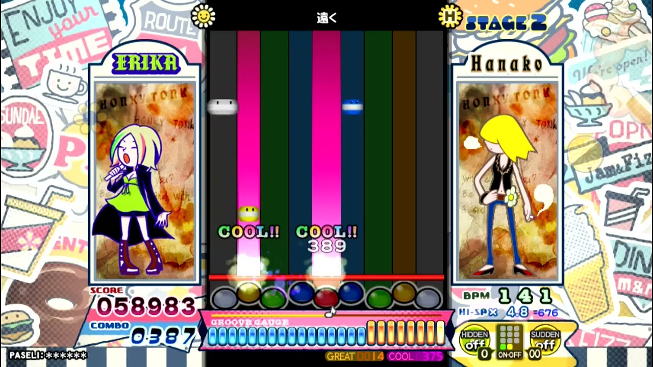 ポップンミュージック] ホンキートンク / 遠く HYPER [pop'n music