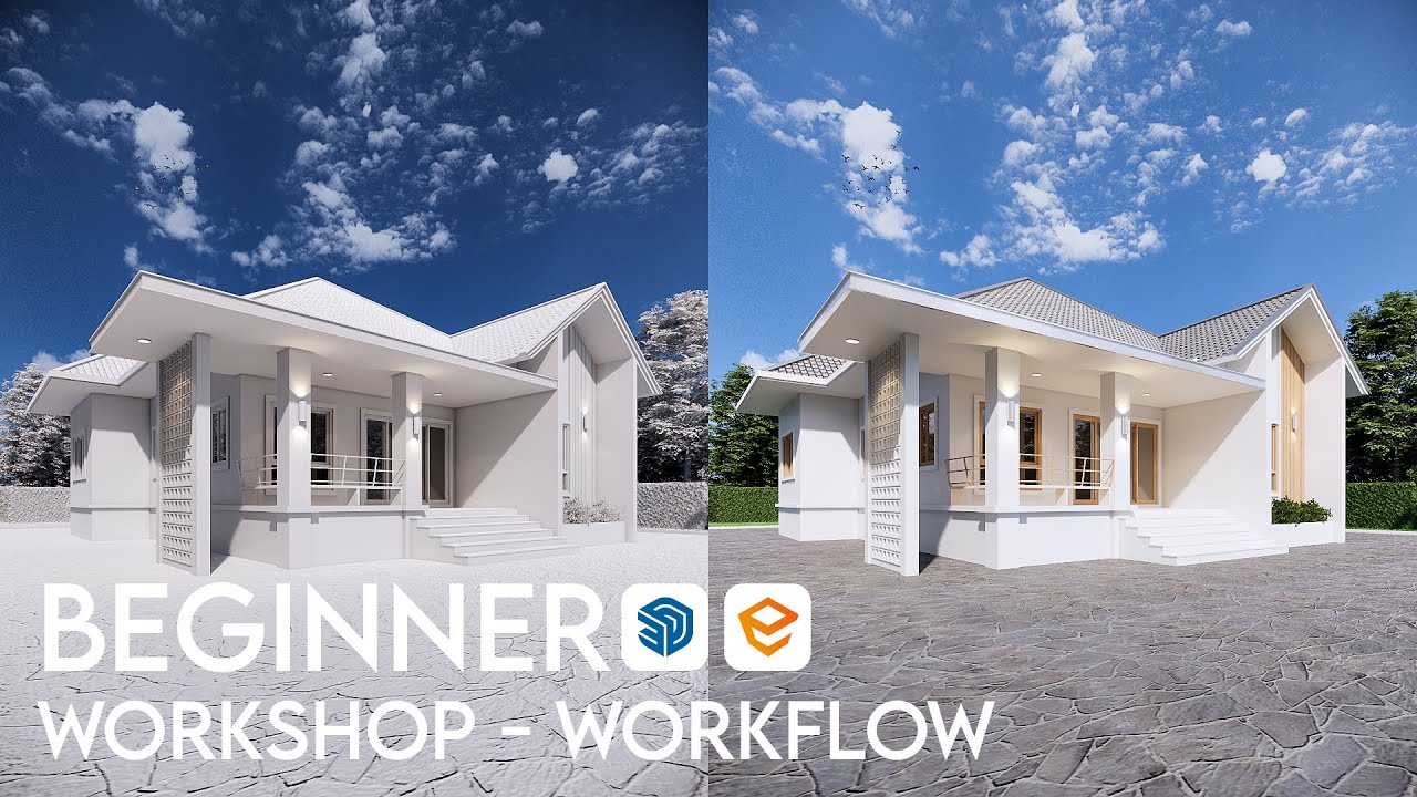 easy-sketchup-to-enscape-small-house-design-beginner-workflow-01
