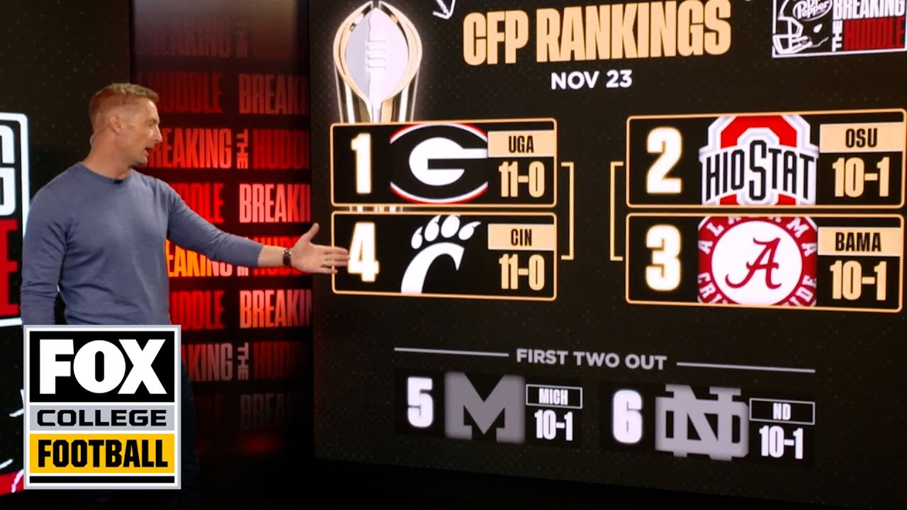 Joel Klatt on Week 13 CFP Rankings, MICH vs. OSU, Cincinnati should be nervous | Breaking the Huddle