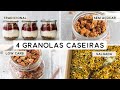 4 IDEIAS DE GRANOLA CASEIRA FÁCEIS E SAUDÁVEIS | PLANTTE