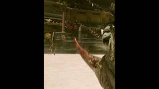He Outsmarted a 2-Ton Rhino — Gladiator 2’s Epic Fight #movie #film #shorts