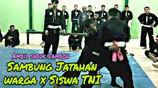 Siswa TNI Vs Warga PSHT sambung Jatahan || Ambil Sabuk Jambon