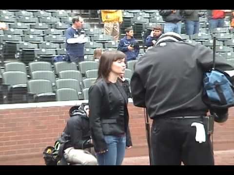 Ruby Dickson sings national anthem at Coors Field