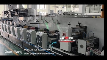 DABA  Label Inline Flexo Printing Machine With Chiller Durm and Outstanding registration performance