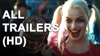 SUICIDE SQUAD - All Trailers (2016)