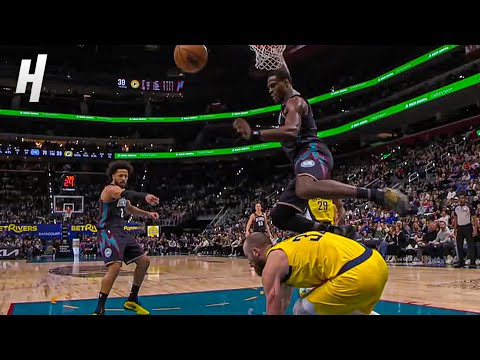 Cade Cunningham Points Him Down After Jalen Duren DUNKS All Over Jay Huff 😳🔥