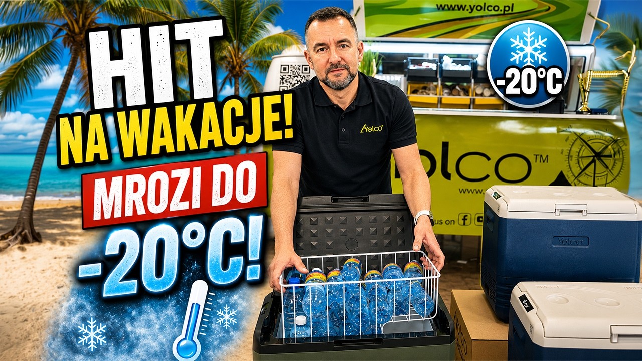 Lodówka kompresorowa Yolco – mrożenie do -20°C