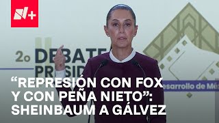 Sheinbaum acusa a Xóchitl Gálvez de guardar silencio durante la represión que se ejerció en Atenco