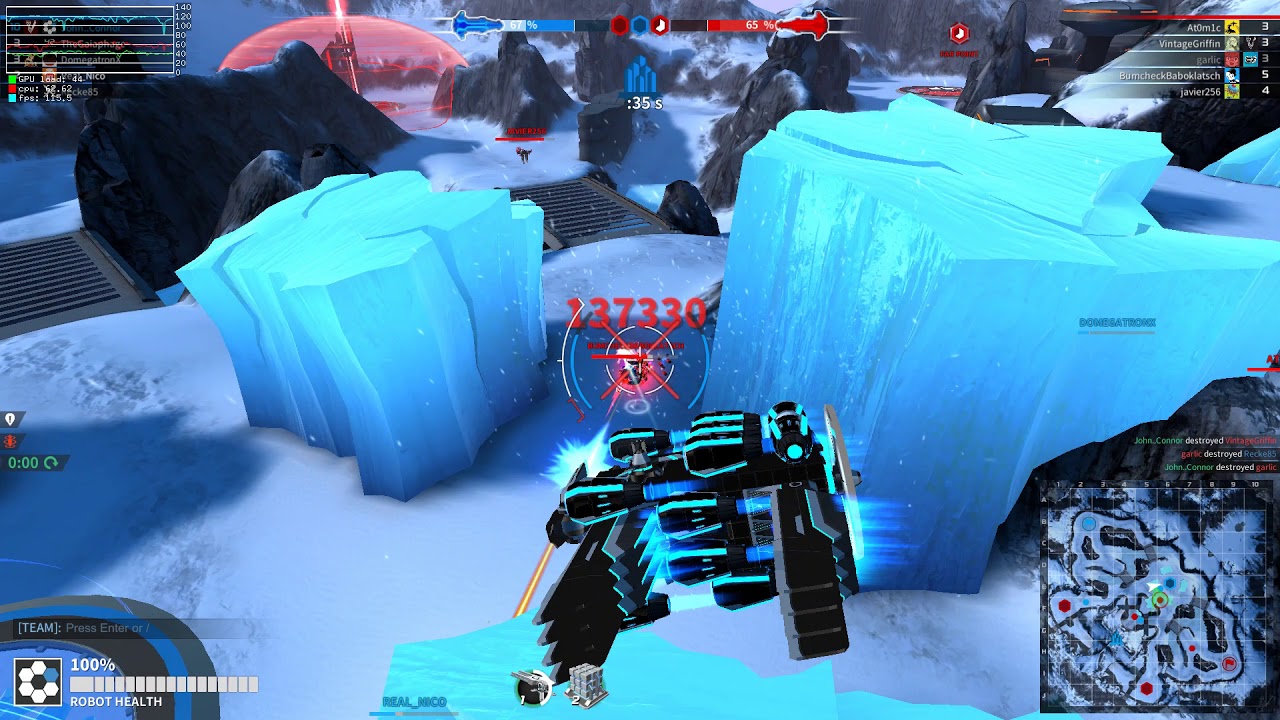 Robocraft: msmg Plane vs VintageGriffin sprinter mrail