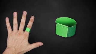 How to make a PAPER RING | Origami  | NO CUT | NO GLUE | Green Lantern Resimi