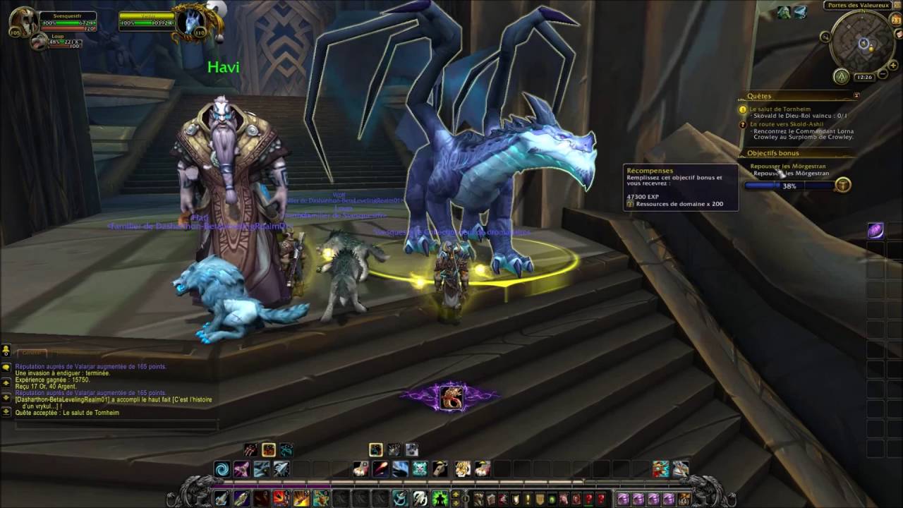 Quête 073 Le salut de Tornheim  quête donjon Torhneim  Légion World Of Warcraft