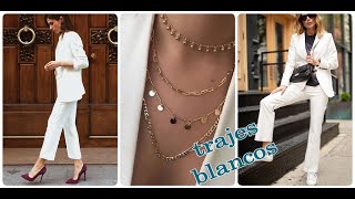 Tendencia En Los Trajes Blancos Femeninos