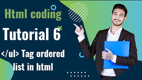 unordered list in HTML programming (tutorial 6)@knowledgevilla544