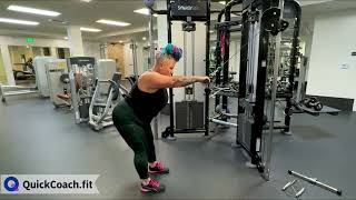 Cable Machine Hinged Straight Arm Pull Down (Bar) | Exercise Demo | Coaching Software | QuickCoach