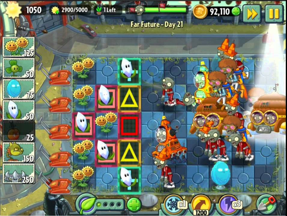 plants vs zombies 2 far future day 21 plants vs zombies 2 far future day 21