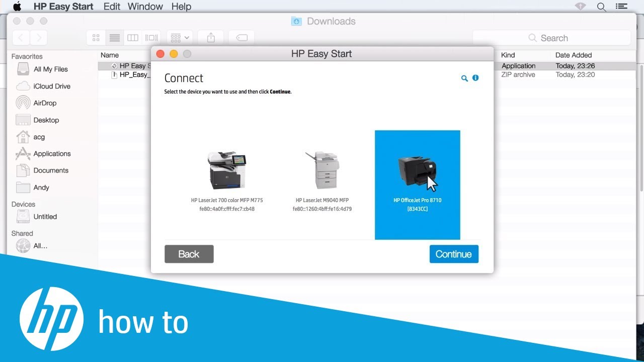How To Install A Wireless Hp Printer In Macos Hp Printers Hp