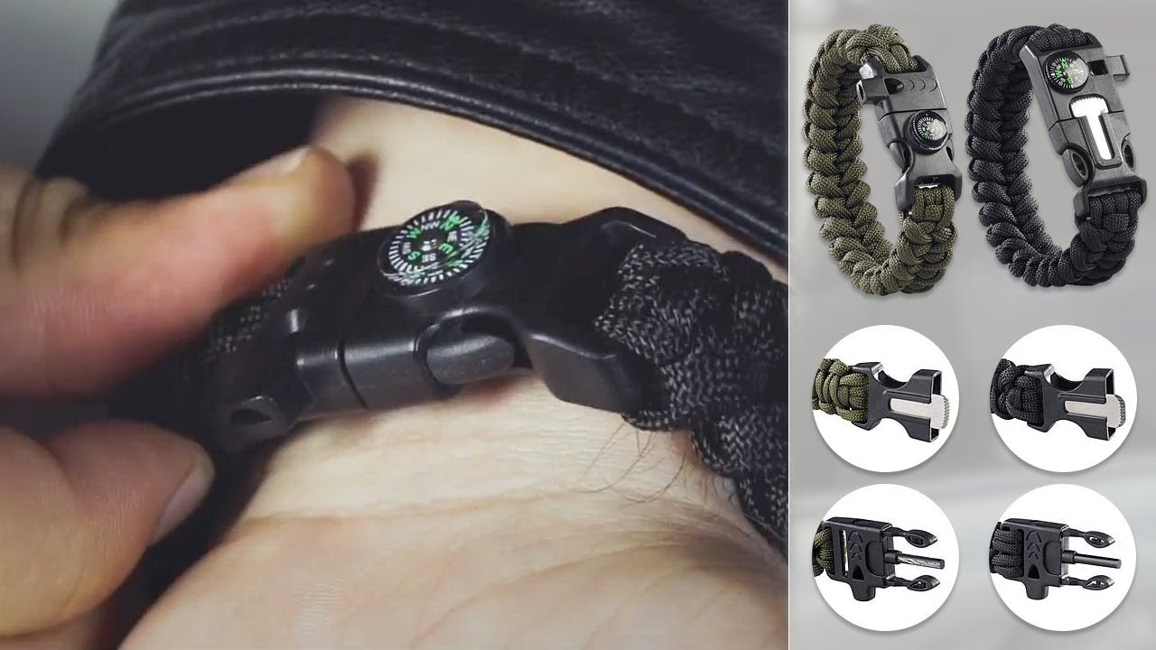 Lot De 2 Bracelets De Survie Tressés Faits À La Main Pour Couples