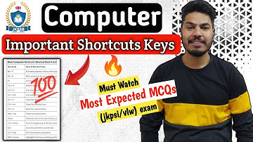 computer shortcut keys for jkssb exam | ctrl shortcut keys of computer | jkssb online tutorial
