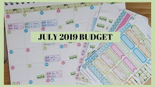 JULY 2019 MONTHLY BUDGET WITH ME || BULLET JOURNAL