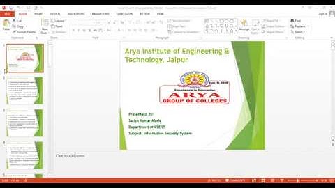 #Information #Security #System | Unit-3-Part-1  | VI Sem by  Arya College