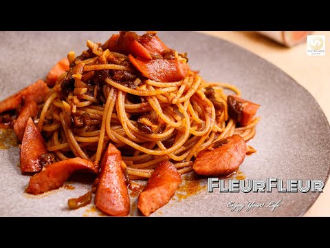 料理超簡單德式煙燻香腸剝皮辣椒義大利麵Simple Recipe ... 