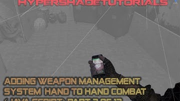080-HyperShadeTutorials-Unity 3D-Weapon Class System- Hand To Hand Combat (Java Script) Part 2 of 13