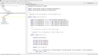 JavaFX Software: Quiz App (MVC, JSON Serialization) screenshot 3