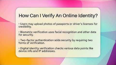 How Can I Verify An Online Identity? - Everyday-Networking