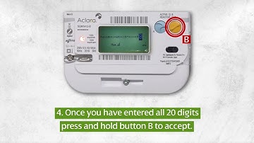 Using your UTRN to top-up the ACLARA SGM1411/12/15/16B (Electric)