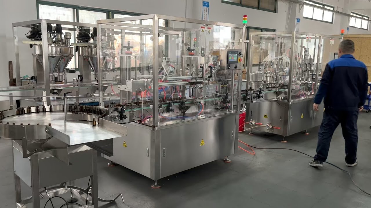 Fully automatic nasal spray filling capping line