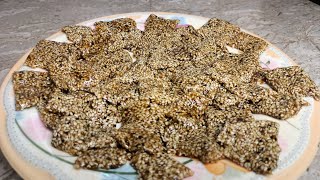 Til Papdi recipe | Til chikki recipe |  Til Gajak | Only 2 ingredient Til Papdi | Sesame recipes